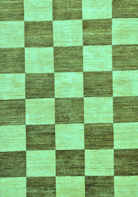 Checkered Turquoise Modern Rug, abs94turq