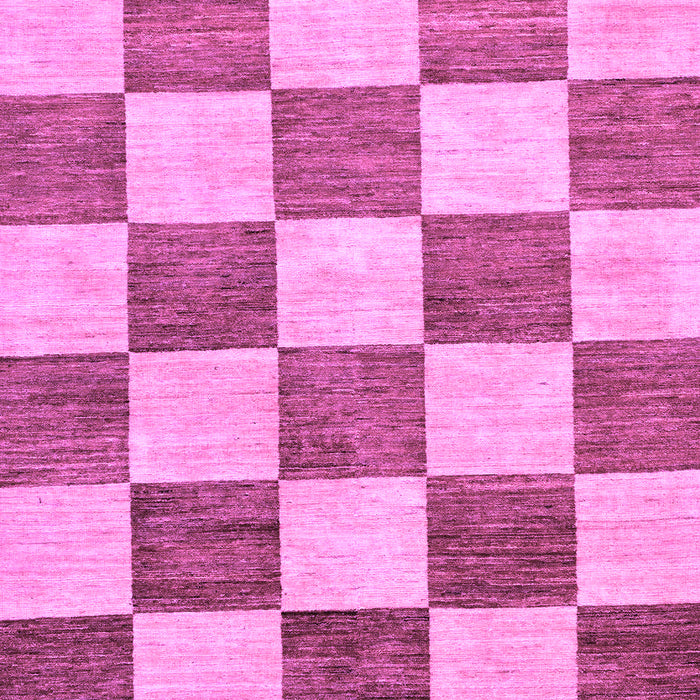 Machine Washable Checkered Purple Modern Area Rugs, wshabs94pur