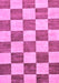 Checkered Purple Modern Rug, abs94pur