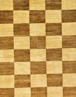 Abstract Sedona Brown Checkered Rug, abs94