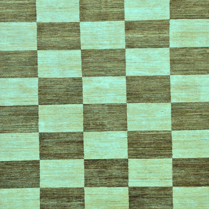 Square Checkered Light Blue Modern Rug, abs94lblu