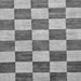Square Machine Washable Checkered Gray Modern Rug, wshabs94gry