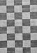 Machine Washable Checkered Gray Modern Rug, wshabs94gry