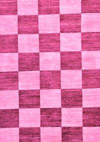 Checkered Pink Modern Rug, abs94pnk