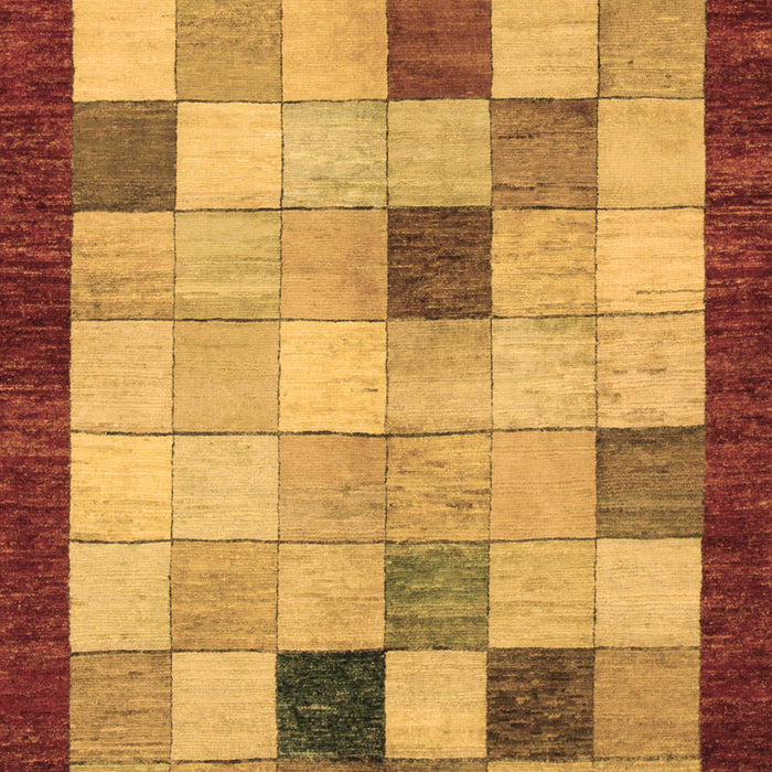 Checkered Brown Modern Rug, abs950brn