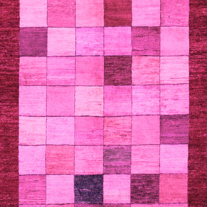 Checkered Pink Modern Rug, abs950pnk