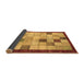 Sideview of Checkered Brown Modern Rug, abs950brn