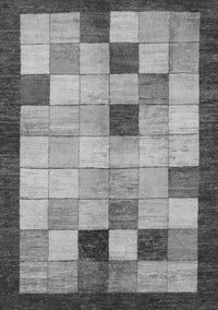 Checkered Gray Modern Rug, abs950gry