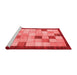 Modern Red Washable Rugs