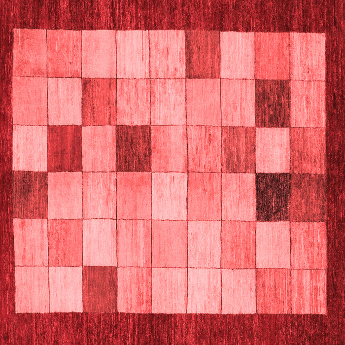 Checkered Red Modern Rug, abs950red