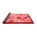 Checkered Red Modern Area Rugs