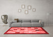 Modern Red Washable Rugs