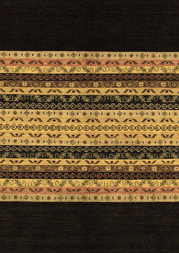 Abstract Brown Modern Rug, abs951brn