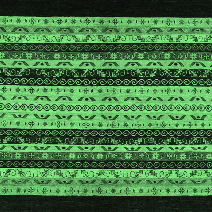 Machine Washable Abstract Emerald Green Modern Area Rugs, wshabs951emgrn