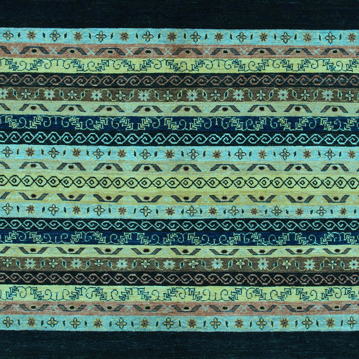 Abstract Light Blue Modern Rug, abs951lblu