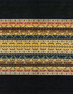 Abstract Black Modern Rug, abs951