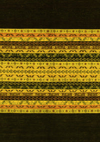 Abstract Yellow Modern Rug, abs951yw