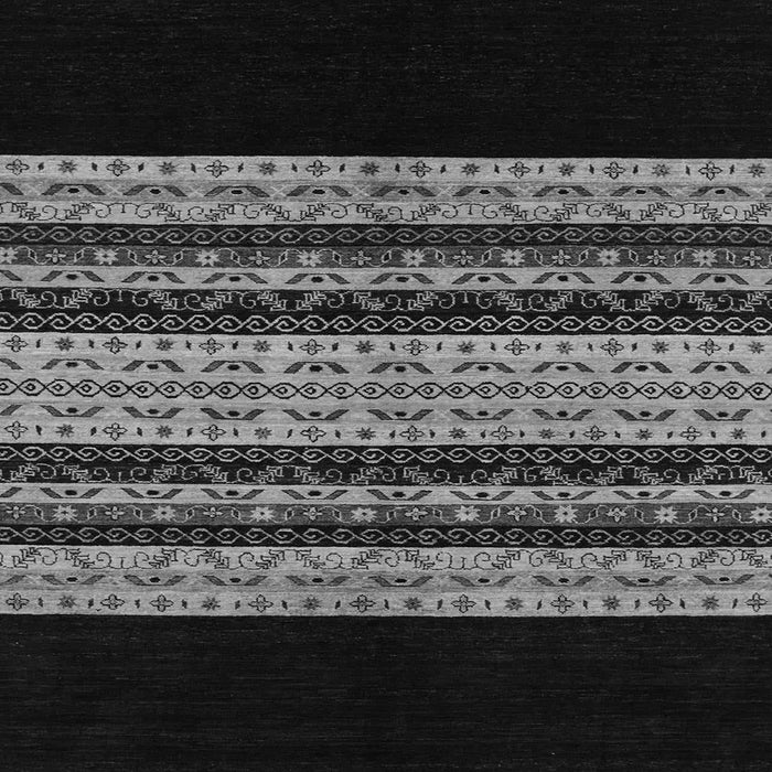 Square Abstract Gray Modern Rug, abs951gry