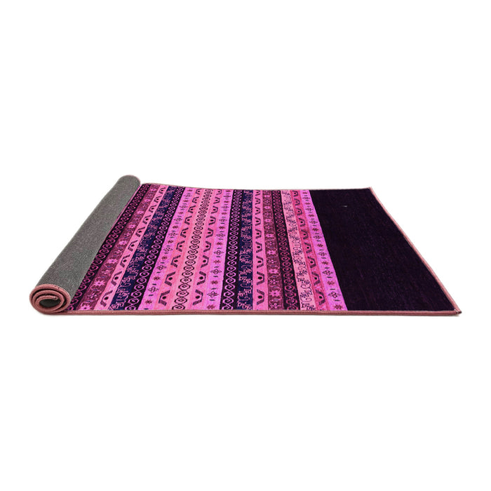 Sideview of Abstract Pink Modern Rug, abs951pnk