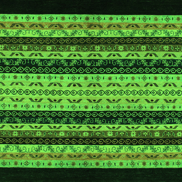 Machine Washable Abstract Green Modern Area Rugs, wshabs951grn