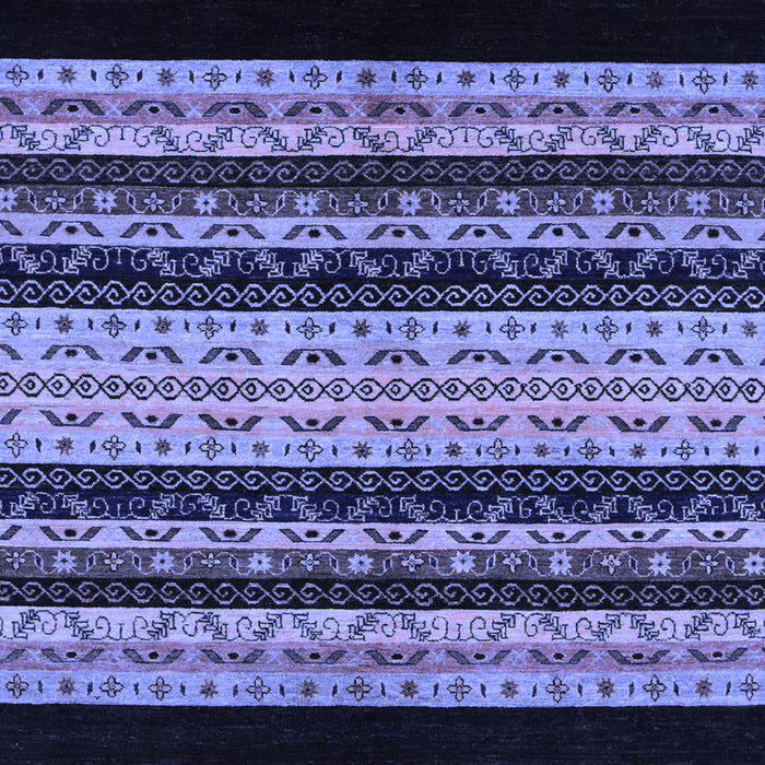 Machine Washable Abstract Blue Modern Rug, wshabs951blu