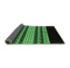 Sideview of Abstract Emerald Green Modern Rug, abs951emgrn