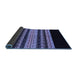 Sideview of Abstract Blue Modern Rug, abs951blu