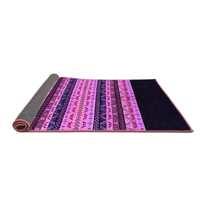 Sideview of Abstract Purple Modern Rug, abs951pur