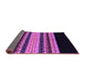 Sideview of Abstract Purple Modern Rug, abs951pur