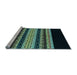 Sideview of Machine Washable Abstract Light Blue Modern Rug, wshabs951lblu