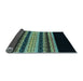 Sideview of Abstract Light Blue Modern Rug, abs951lblu