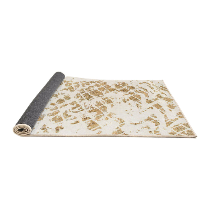 Sideview of Abstract Whip Beige Modern Rug, abs952