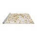 Sideview of Machine Washable Abstract Whip Beige Rug, wshabs952