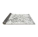 Sideview of Abstract Gray Modern Rug, abs952gry