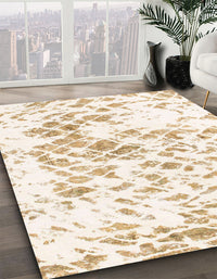 Abstract Whip Beige Modern Rug, abs952