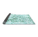 Sideview of Abstract Light Blue Modern Rug, abs952lblu