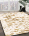 Abstract Whip Beige Modern Rug in Family Room, abs952