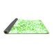 Sideview of Abstract Green Modern Rug, abs952grn