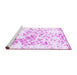 Sideview of Machine Washable Abstract Purple Modern Area Rugs, wshabs952pur