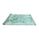 Sideview of Machine Washable Abstract Light Blue Modern Rug, wshabs952lblu