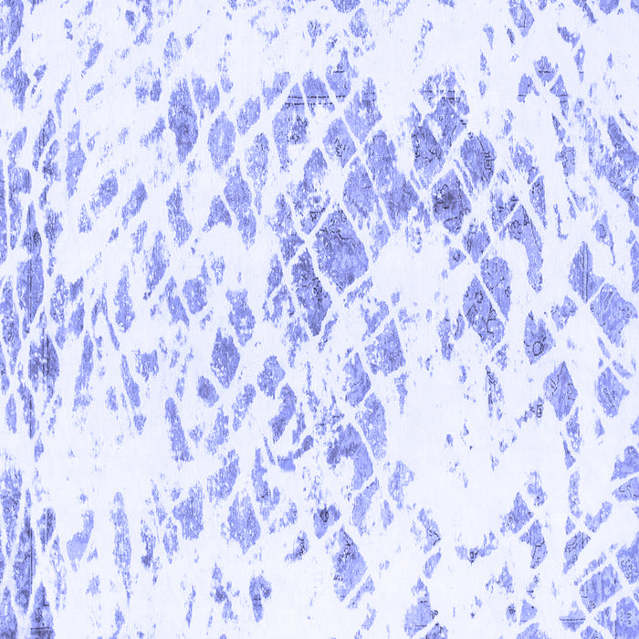 Square Abstract Blue Modern Rug, abs952blu