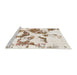 Sideview of Machine Washable Abstract Champagne Beige Rug, wshabs953