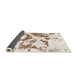 Sideview of Abstract Champagne Beige Modern Rug, abs953