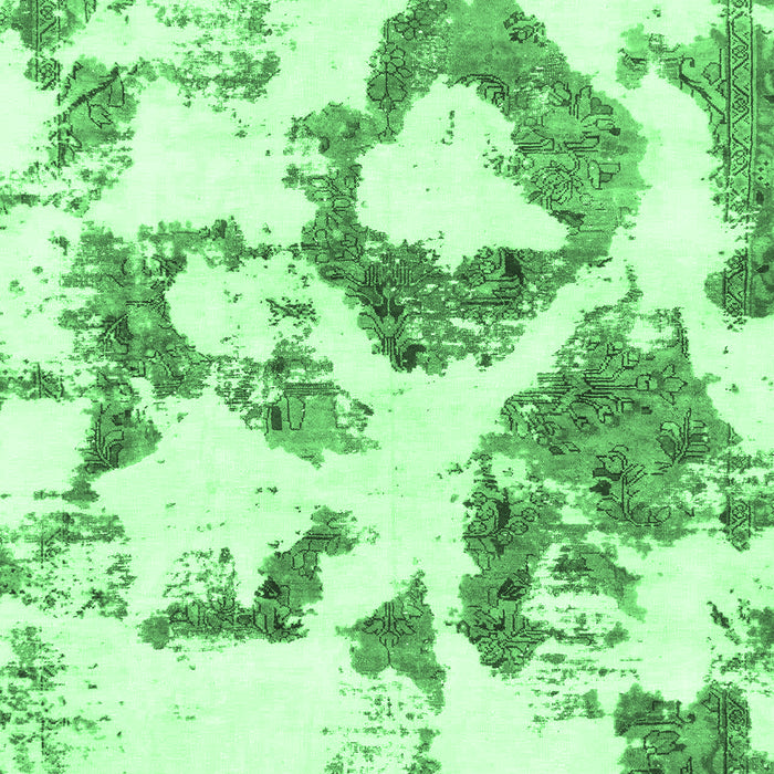 Machine Washable Abstract Emerald Green Modern Area Rugs, wshabs953emgrn