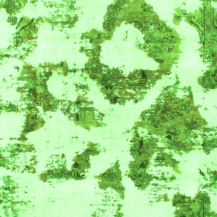 Machine Washable Abstract Green Modern Area Rugs, wshabs953grn