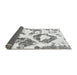 Sideview of Abstract Gray Modern Rug, abs953gry