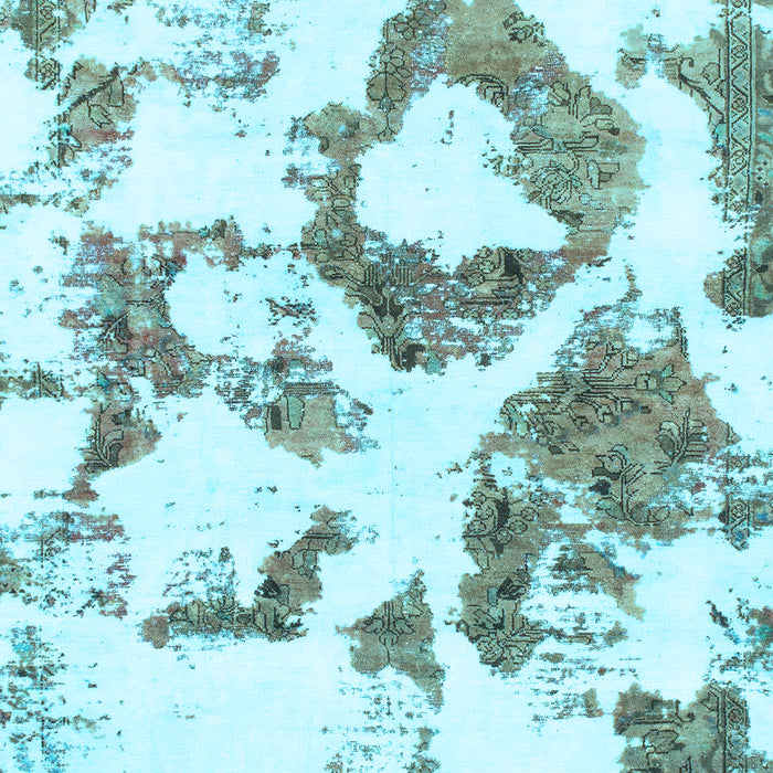 Abstract Light Blue Modern Rug, abs953lblu