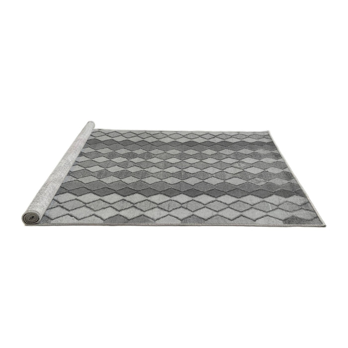 Sideview of Machine Washable Southwestern Gray Country Rug, wshabs954gry