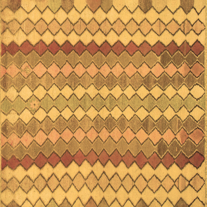 Square Southwestern Brown Country Rug, abs954brn
