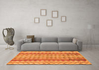 Machine Washable Southwestern Orange Country Rug, wshabs954org